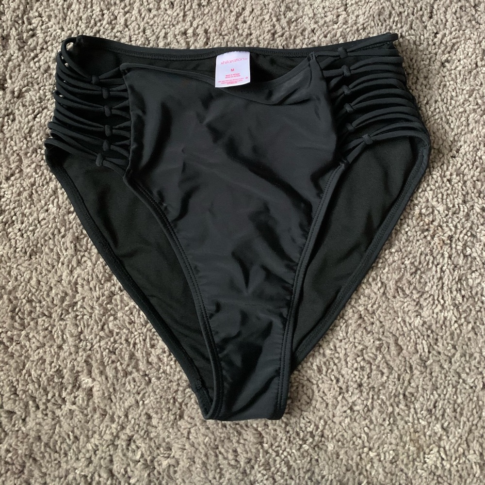 Black High-waisted Swim bottoms